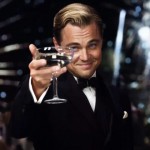 gatsby smirking with champagne